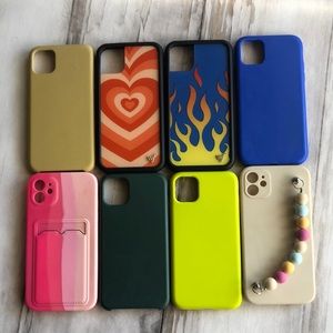 WILD FLOWER iPhone 11 phone cases. Total of 8 cases